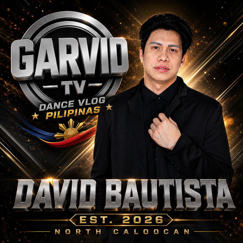 <h1>WALL OF LEGENDS</h1>
<h2>Garvid TV Dance Vlog Pilipinas</h2>
<h2>DAVID BAUTISTA</h2>
<h3>Est. 2026</h3>
<h3>North Caloocan</h3>

<h2>Credentials</h2>

<hr>

<p>
- Founder of Garvid TV Dance Vlog Pilipinas
</p>
<p>
- Former member of the Blue Night Dance Group, a finalist on a dance competition aired on Channel 13
</p>
<p>
- Wild Card contestant in Chowtime: Battle of the Michael Jackson (Channel 11)
</p>
<p>
- Former Choreographer of Jackson 5, which won the AMPAPP Dance Contest Championship
</p>
<p>
- Has served as a judge in several dance competitions across North Caloocan
</p>
<p>
- Current Member of Skool Zone Dance Crew
</p>
<p>
- Adviser/Coach of the IIH College Dance Troupe
</p>
<p>
- Former Tour Guide at JTOURS Bus and School Services
</p>
<p>
- Graduate of Bachelor of Secondary Education (Major in English)
</p>
<p>
- Licensed Professional Teacher (LPT)
</p>
<p>
- Currently serving as Senior High School (SHS) Coordinator and College Professor at Integrated Innovation and Hospitality Colleges (IIHC) – Novaliches Campus
</p>
<p>
- School Event Coordinator
</p>