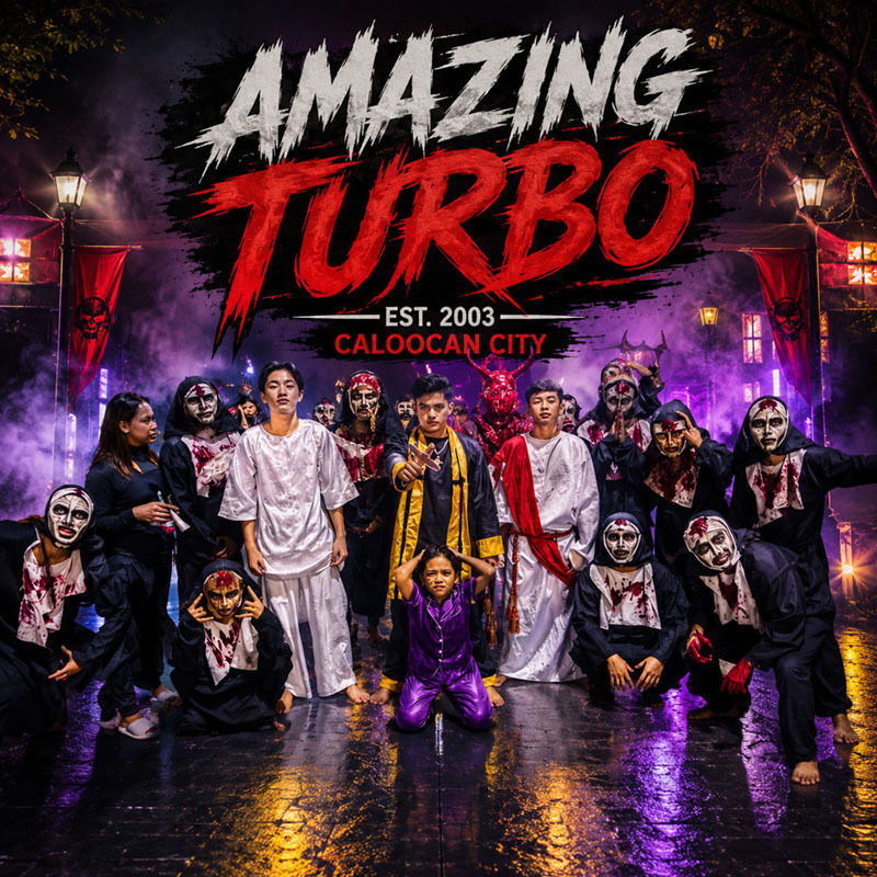 <h1>WALL OF LEGENDS</h1>
<h2>AMAZING TURBO</h2>
<h3>Est. 2003</h3>
<h3>Caloocan City</h3>